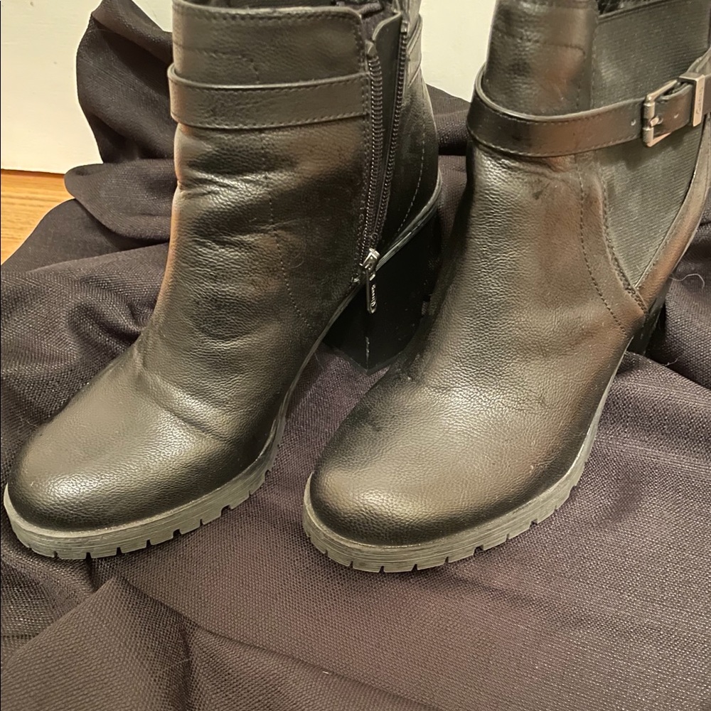 🌲Black ankle bootie Sam Edelman/Cures boots size 10